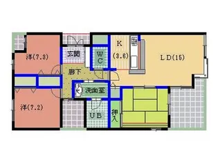 エスポワール清水【1階】の間取り