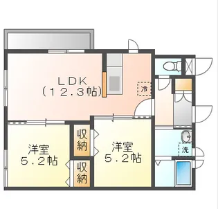 EASE【3階】の間取り