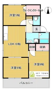 ラ・ルージュ【2階】の間取り