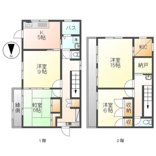 岡山県岡山市北区津島本町【一戸建】の間取り