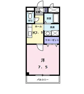 レジデンス青江【3階】の間取り