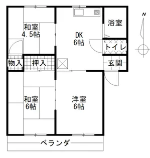 OSレジデンス A棟【2階】の間取り