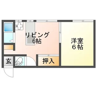 長本アパート【2階】の間取り