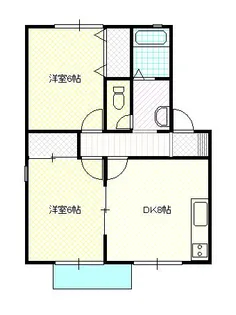 パレアナハウス A【1階】の間取り