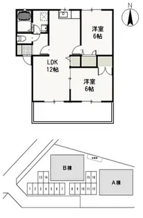 ヴェッセルA【1階】の間取り