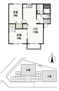 ヴェッセルA【2階】の間取り