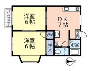 グリーンハウス【2階】の間取り