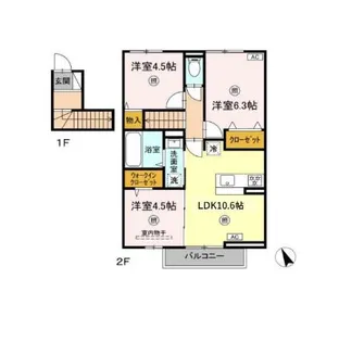 La・Michelle【2階】の間取り