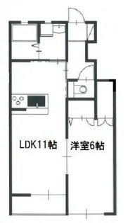 クレア南棟【1階】の間取り