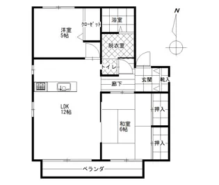 スカイハイツ【1階】の間取り