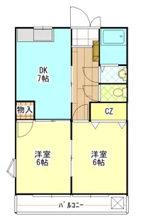 チェリーハウス【1階】の間取り