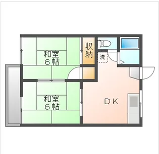 ホリホックハウス雄町【1階】の間取り