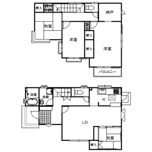 岡山県岡山市東区城東台西3丁目【一戸建】の間取り