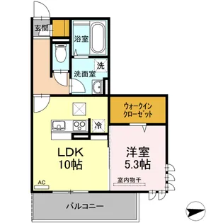 アフレシア浜【1階】の間取り