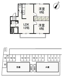 リーヴァ妹尾【2階】の間取り