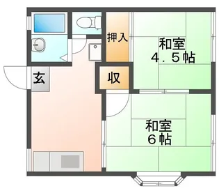 メゾン平野A棟【1階】の間取り
