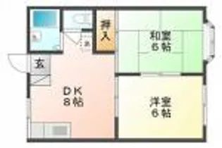 パレス浜野【2階】の間取り