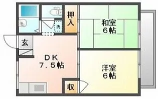 コーポニューライフ【2階】の間取り