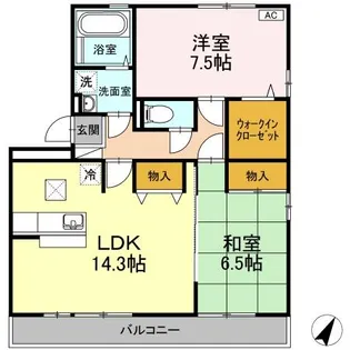 スプランドール【3階】の間取り