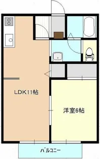 マロニエ【101号室】の間取り