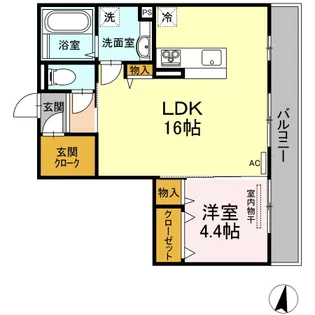 フィロス A棟【1階】の間取り