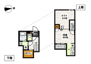 ADC高島ル・シエル【2階】の間取り