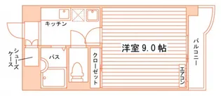 サニークレスト清水【7階】の間取り