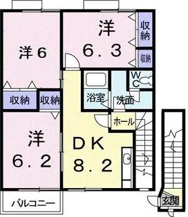 椿【2階】の間取り