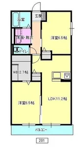 ワンダフル【2階】の間取り