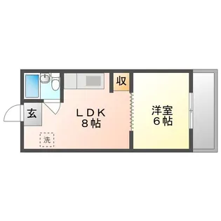 スカラトーレ大元駅前 【1階】の間取り