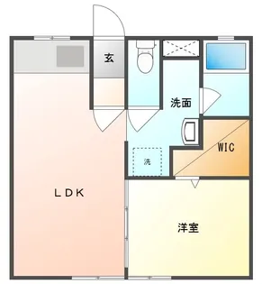 スカイハイツ B棟【2階】の間取り