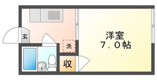 旭ハイツ【2階】の間取り