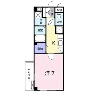ミルトニア【1階】の間取り