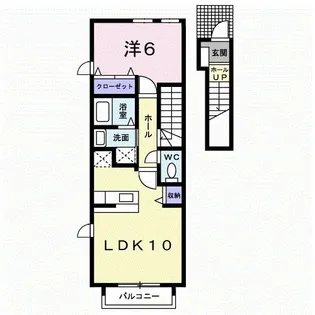 カーサ・ジョイエ【2階】の間取り