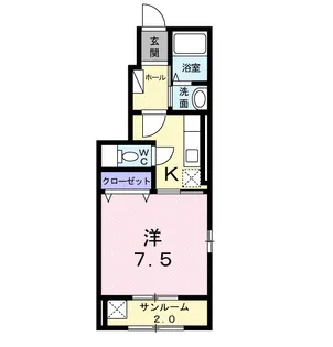Neo City庭瀬【1階】の間取り