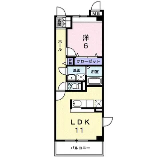 パラッツォ津島【1階】の間取り