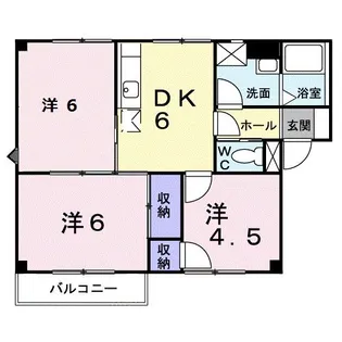 サンオークはしもと【2階】の間取り