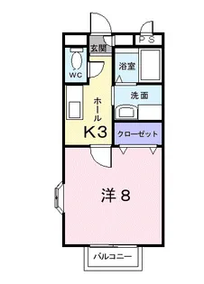 サンセール・ナンバ【2階】の間取り