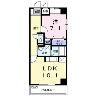 Cuore【2階】の間取り