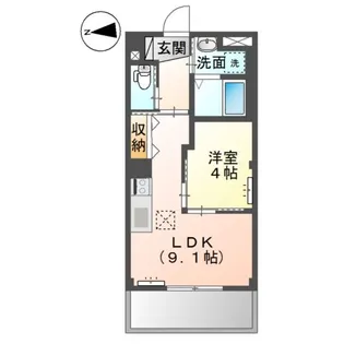 ブリエ ロッシュ U【1階】の間取り