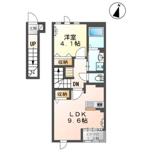 ハピネス【2階】の間取り