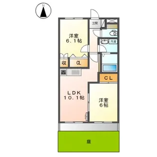 コンフィデンスⅡ【1階】の間取り