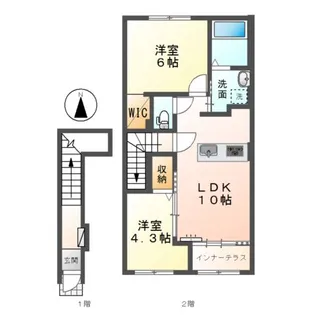 オータムめぐみⅢ【2階】の間取り