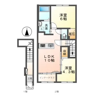 オータムめぐみⅢ【2階】の間取り