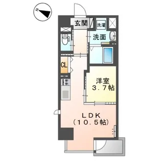 キアーズⅢ【4階】の間取り