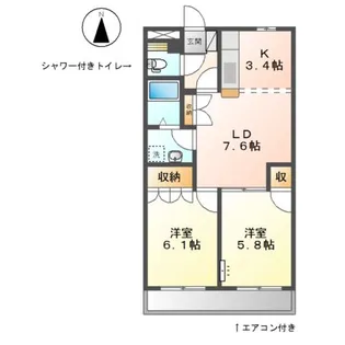 α−Grande【1階】の間取り