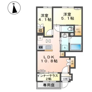 ジョリ【1階】の間取り