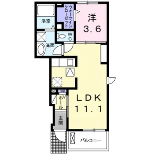 モトーレⅠ【1階】の間取り