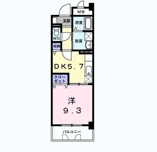 サンフォレスタ上道【3階】の間取り