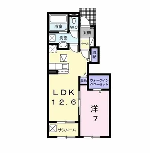 セゾンコート【1階】の間取り